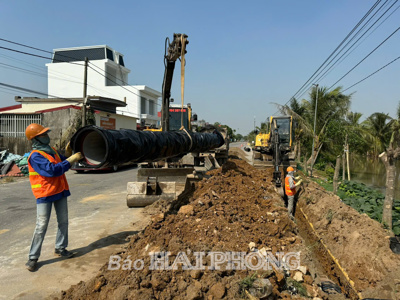 Hải Phòng: Mở rộng mạng lưới cấp nước sạch nông thôn: Phục vụ nhu cầu thiết yếu của người dân